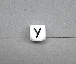 Buchstabenwürfel Silikon 10mm Y